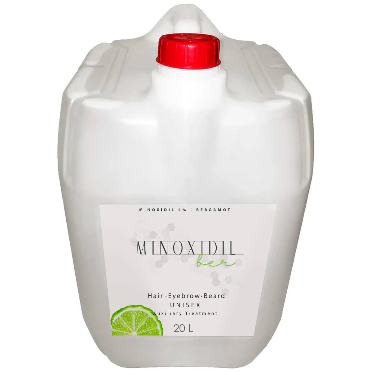 Minoxidil 5% and Concentrated Bergamot Unisex Treatment | Bulk 20 Liters