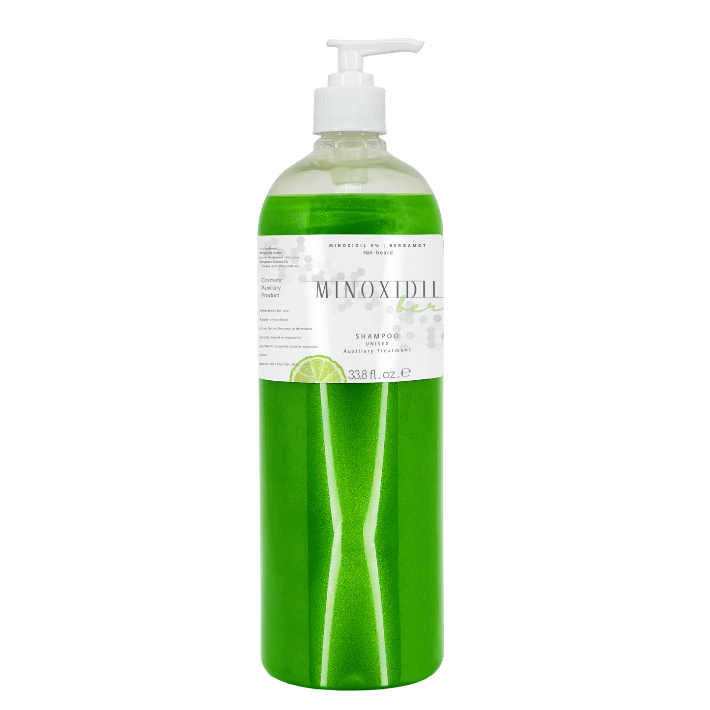 Unisex Bergamot Shampoo with Minoxidil 5% 1 L.